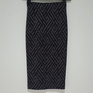 LE chateau black and grey long skirt